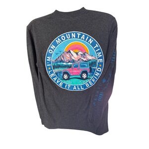 Simply Southern Long Sleeve " I am on mountain time Leave it all‎ behind" Small